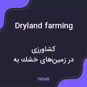 معنی dryland farming به فارسی معنی dryland farming به فارسی