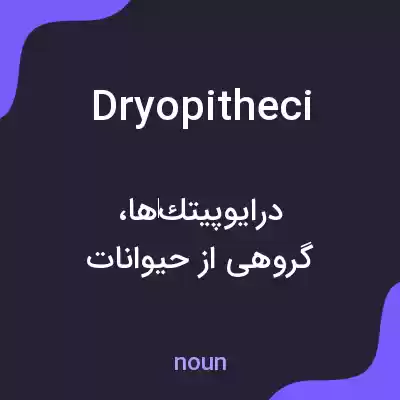 معنی dryopitheci به فارسی معنی dryopitheci به فارسی