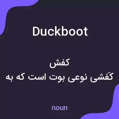 معنی duck boot به فارسی