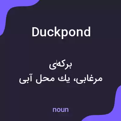 معنی duckpond به فارسی معنی duckpond به فارسی