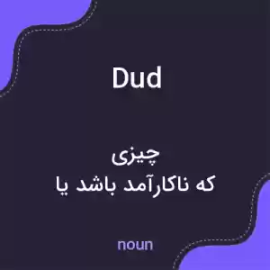 معنی dud به فارسی معنی dud به فارسی
