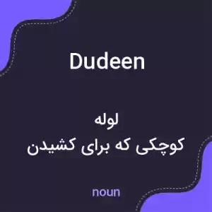 معنی dudeen به فارسی معنی dudeen به فارسی