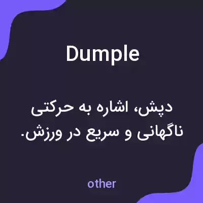 معنی dumple به فارسی معنی dumple به فارسی