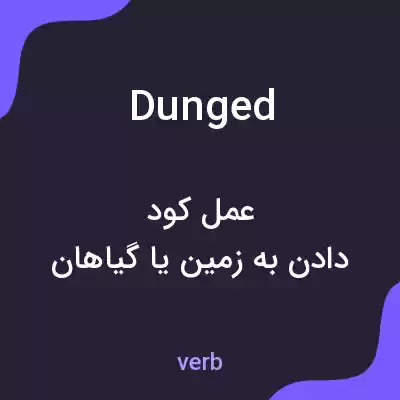 معنی dunged به فارسی معنی dunged به فارسی