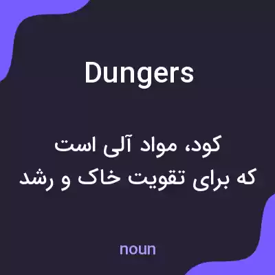 معنی dungers به فارسی معنی dungers به فارسی