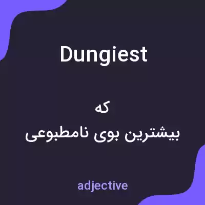 معنی dungiest به فارسی معنی dungiest به فارسی