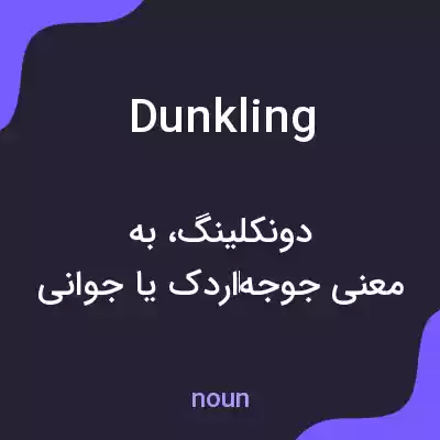 معنی dunkling به فارسی معنی dunkling به فارسی