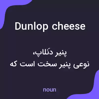معنی dunlop cheese به فارسی معنی dunlop cheese به فارسی