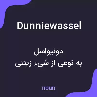 معنی dunniewassel به فارسی معنی dunniewassel به فارسی
