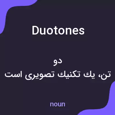 معنی duotones به فارسی معنی duotones به فارسی