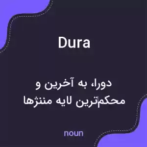 معنی dura به فارسی معنی dura به فارسی