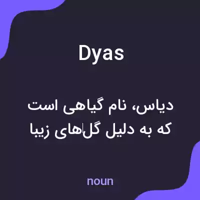 معنی dyas به فارسی