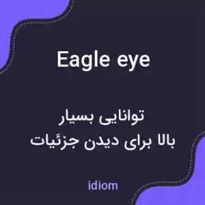 معنی eagle eye به فارسی معنی eagle eye به فارسی