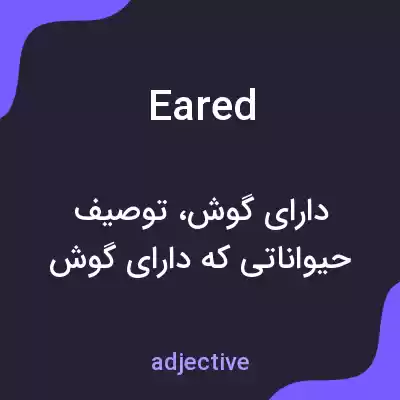 معنی eared به فارسی معنی eared به فارسی
