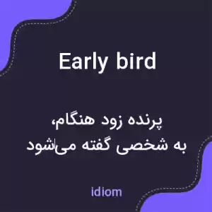 معنی early bird به فارسی معنی early bird به فارسی