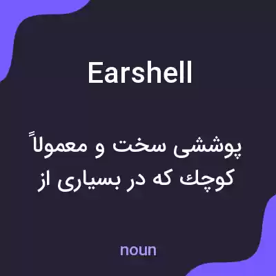 معنی ear shell به فارسی معنی ear shell به فارسی