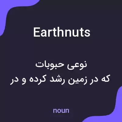 معنی earthnuts به فارسی معنی earthnuts به فارسی