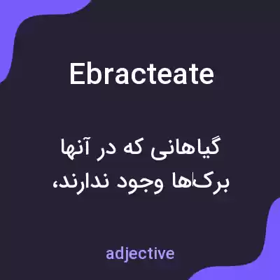 معنی ebracteate به فارسی معنی ebracteate به فارسی