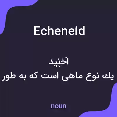 معنی echeneid به فارسی معنی echeneid به فارسی
