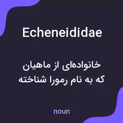 معنی echeneididae به فارسی معنی echeneididae به فارسی