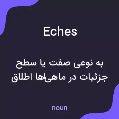 معنی eches به فارسی معنی eches به فارسی