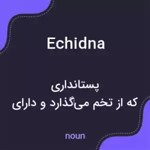 معنی echidna به فارسی معنی echidna به فارسی