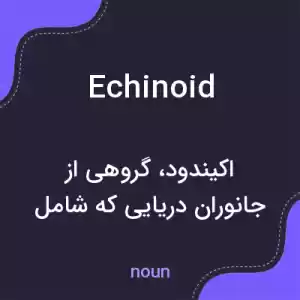 معنی echinoid به فارسی معنی echinoid به فارسی