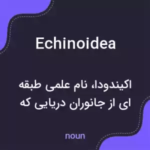 معنی echinoidea به فارسی معنی echinoidea به فارسی