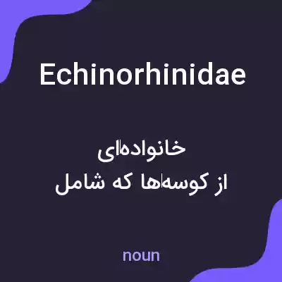 معنی echinorhinidae به فارسی معنی echinorhinidae به فارسی
