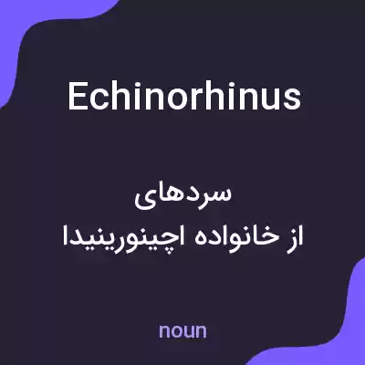 معنی echinorhinus به فارسی معنی echinorhinus به فارسی