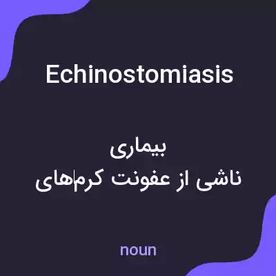 معنی echinostomiasis به فارسی معنی echinostomiasis به فارسی