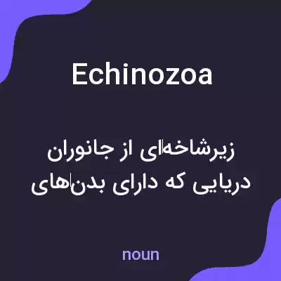 معنی echinozoa به فارسی معنی echinozoa به فارسی