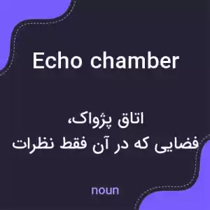معنی echo chamber به فارسی معنی echo chamber به فارسی