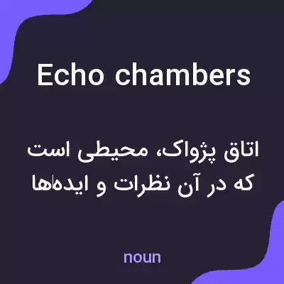 معنی echo chambers به فارسی معنی echo chambers به فارسی
