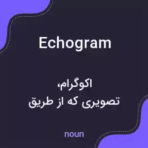 معنی echogram به فارسی معنی echogram به فارسی