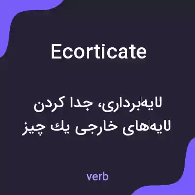 معنی ecorticate به فارسی معنی ecorticate به فارسی
