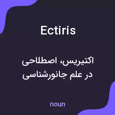 معنی ectiris به فارسی