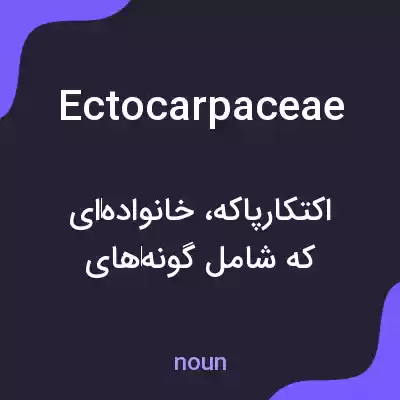 معنی ectocarpaceae به فارسی معنی ectocarpaceae به فارسی