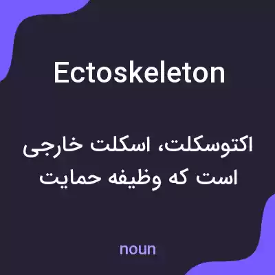 معنی ectoskeleton به فارسی معنی ectoskeleton به فارسی