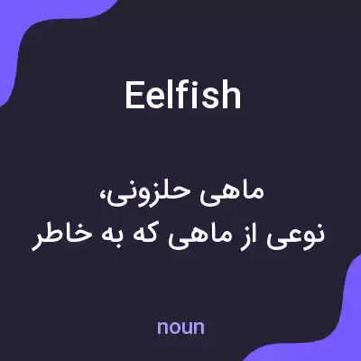 معنی eelfish به فارسی معنی eelfish به فارسی
