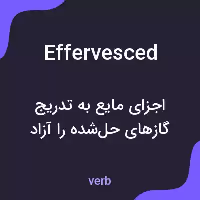 معنی effervesced به فارسی معنی effervesced به فارسی