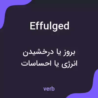 معنی effulged به فارسی معنی effulged به فارسی
