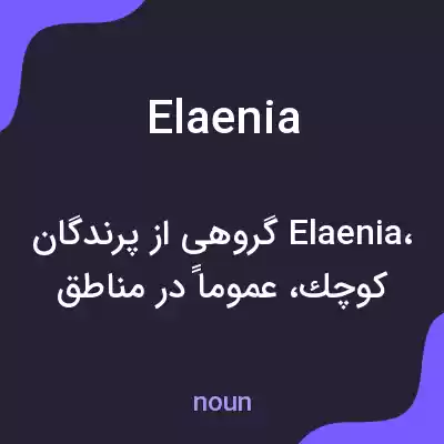 معنی elaenia به فارسی معنی elaenia به فارسی