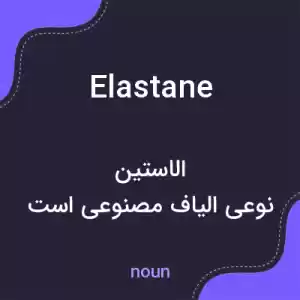 معنی elastane به فارسی معنی elastane به فارسی