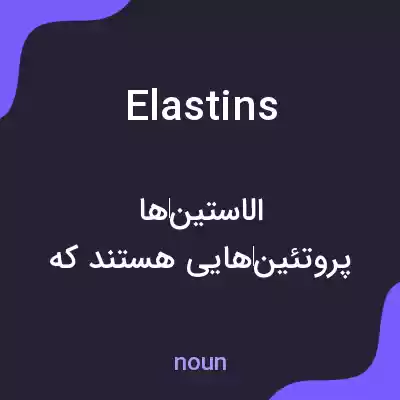 معنی elastins به فارسی معنی elastins به فارسی