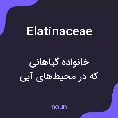 معنی elatinaceae به فارسی معنی elatinaceae به فارسی