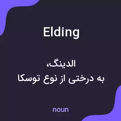 معنی elding به فارسی