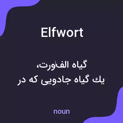 معنی elfwort به فارسی معنی elfwort به فارسی