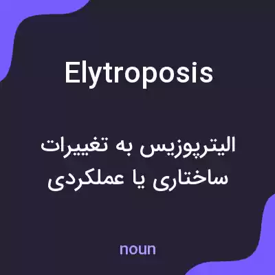 معنی elytroposis به فارسی