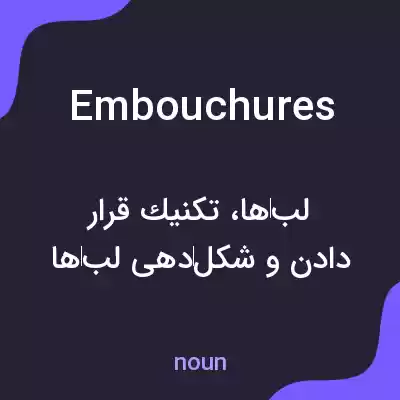 معنی embouchures به فارسی معنی embouchures به فارسی